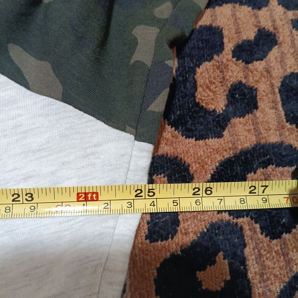American Rag Camo Hooded T Shirt Mens Size 2XL With Pocket Gray With Drawstring - Picture 4 of 5